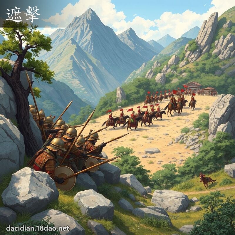 遮击 - 国语大辞典配图