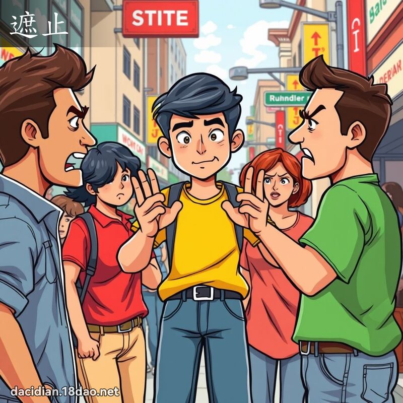 遮止 - 国语大辞典配图