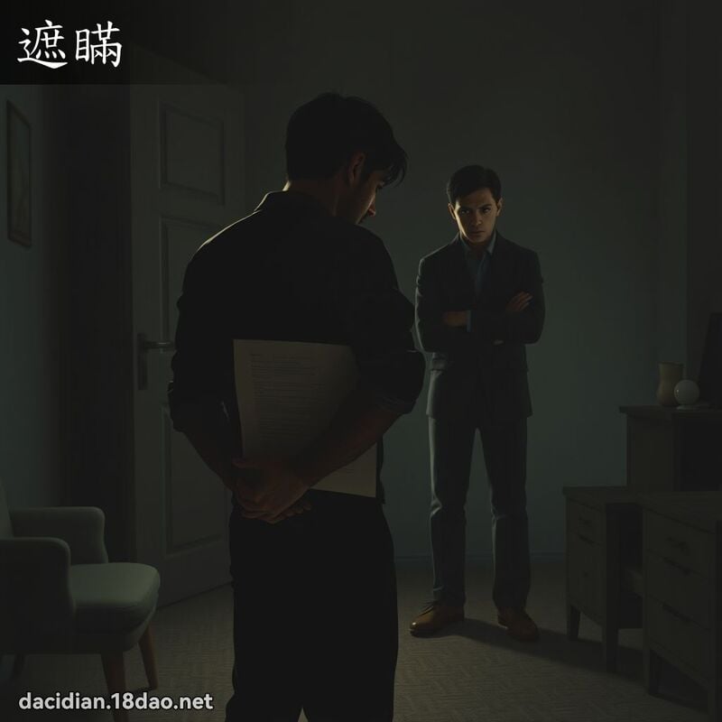 遮瞞 - 國語大辭典配圖
