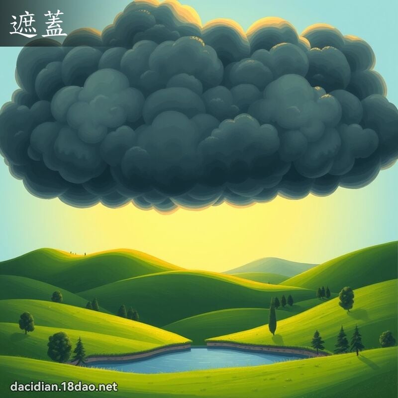 遮盖 - 国语大辞典配图