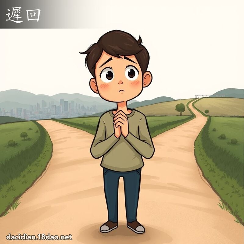遲回 - 國語大辭典配圖