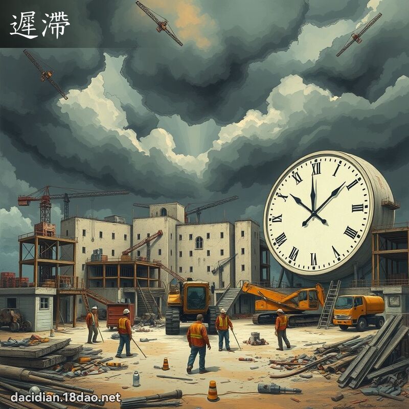 遲滯 - 國語大辭典配圖