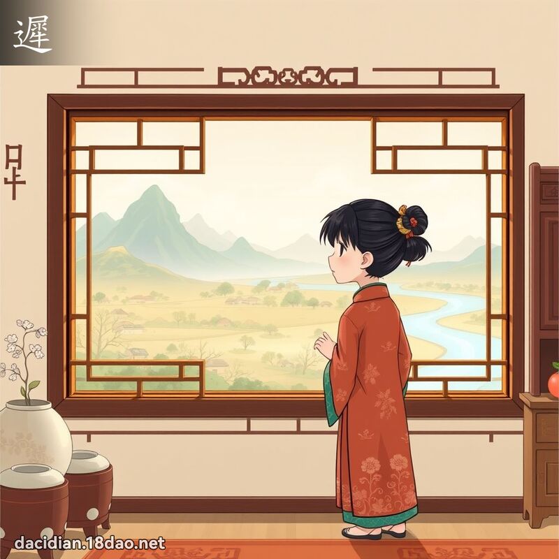 漢字: 遲 (多音字)
