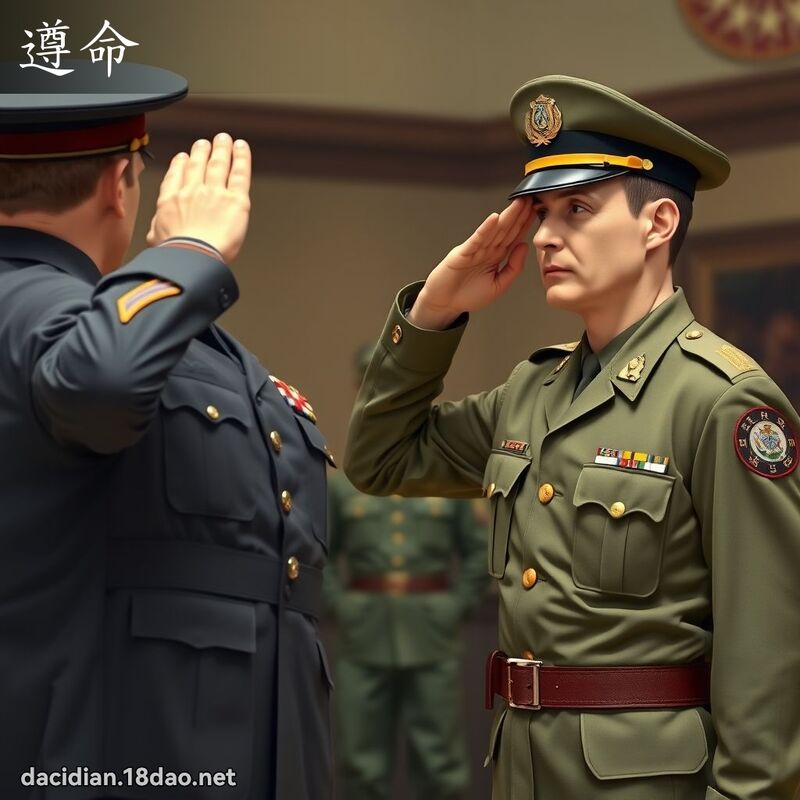遵命 - 國語大辭典配圖