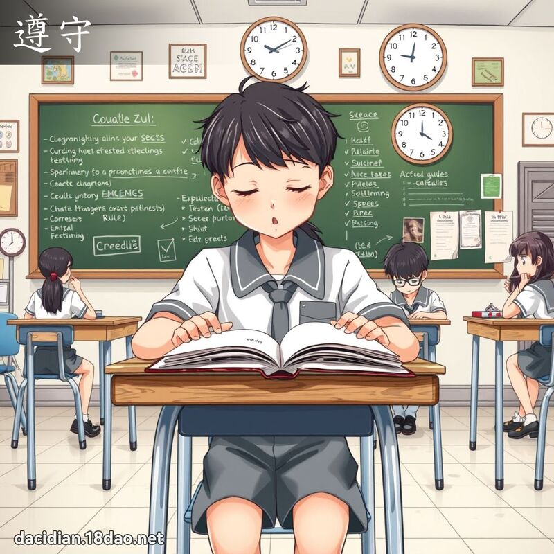 遵守 - 國語大辭典配圖