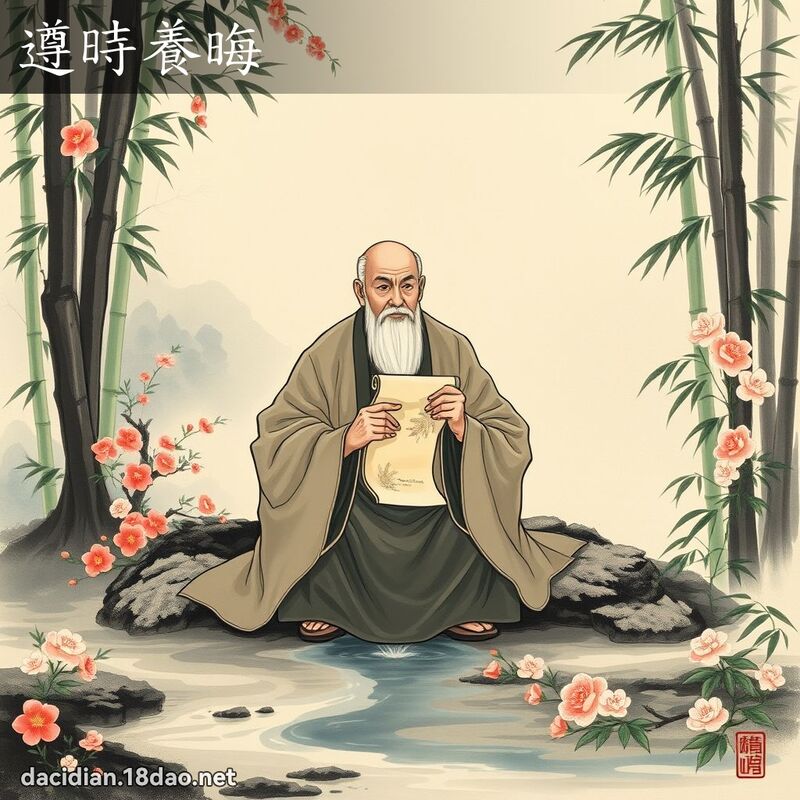 遵时养晦 - 国语大辞典配图