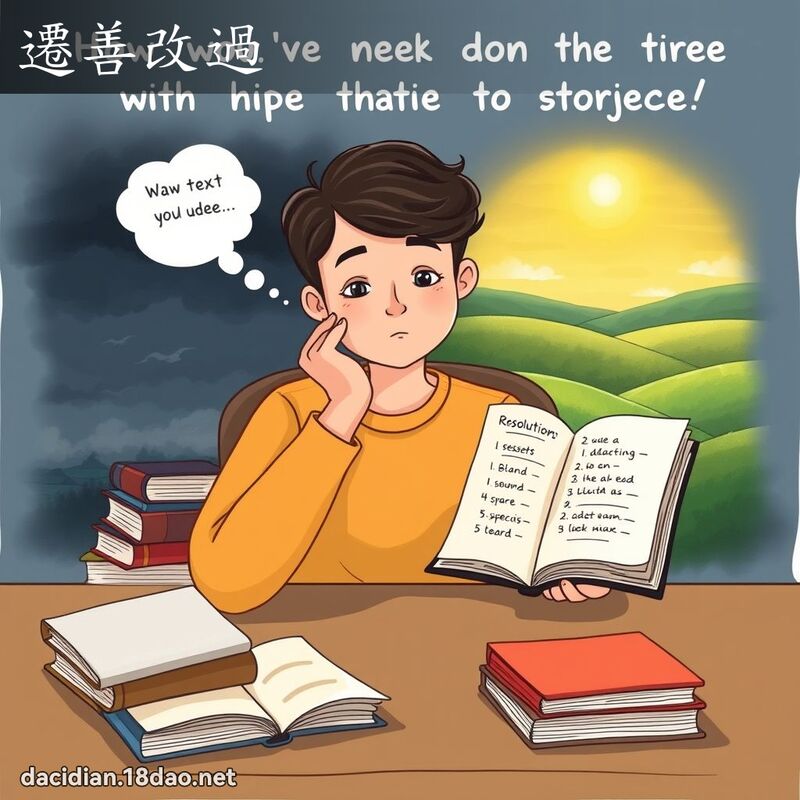 遷善改過 - 國語大辭典配圖