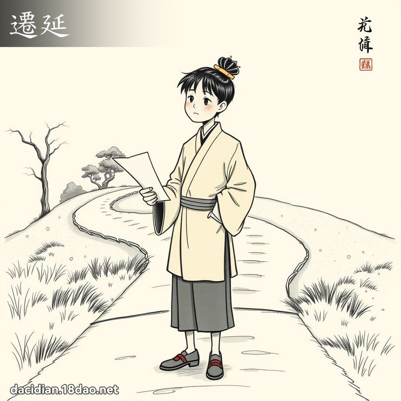 迁延 - 国语大辞典配图