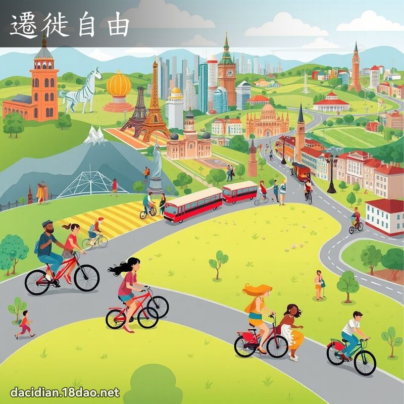 迁徙自由 - 国语大辞典配图
