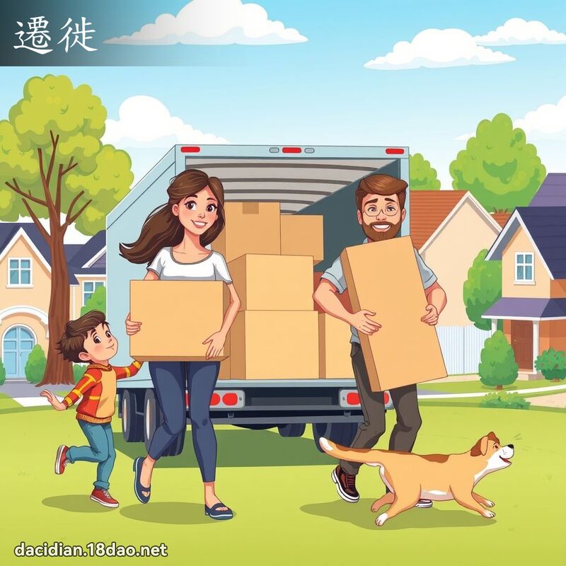 迁徙 - 国语大辞典配图