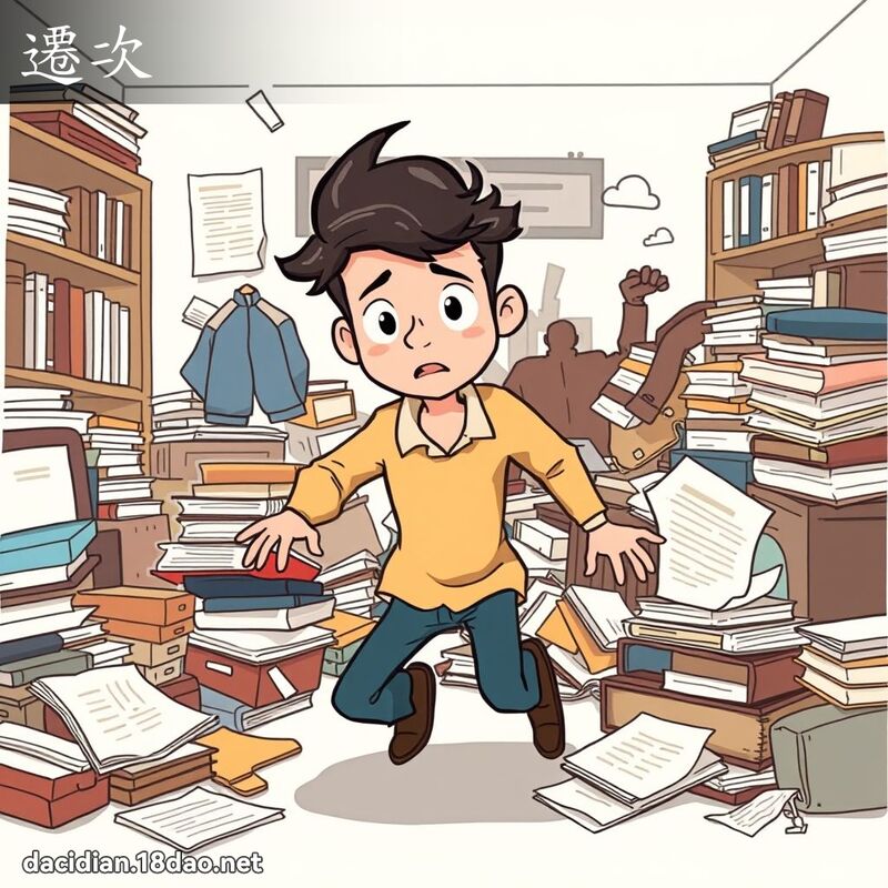 迁次 - 国语大辞典配图