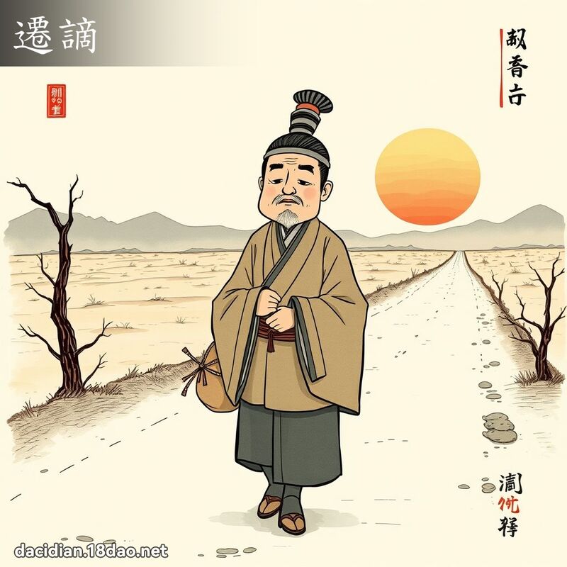 迁謫 - 国语大辞典配图