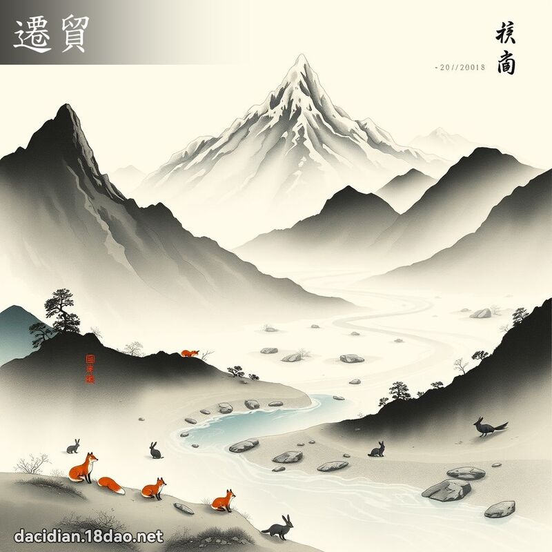 遷貿 - 國語大辭典配圖