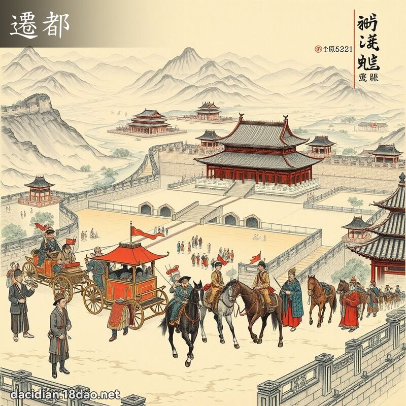 迁都 - 国语大辞典配图