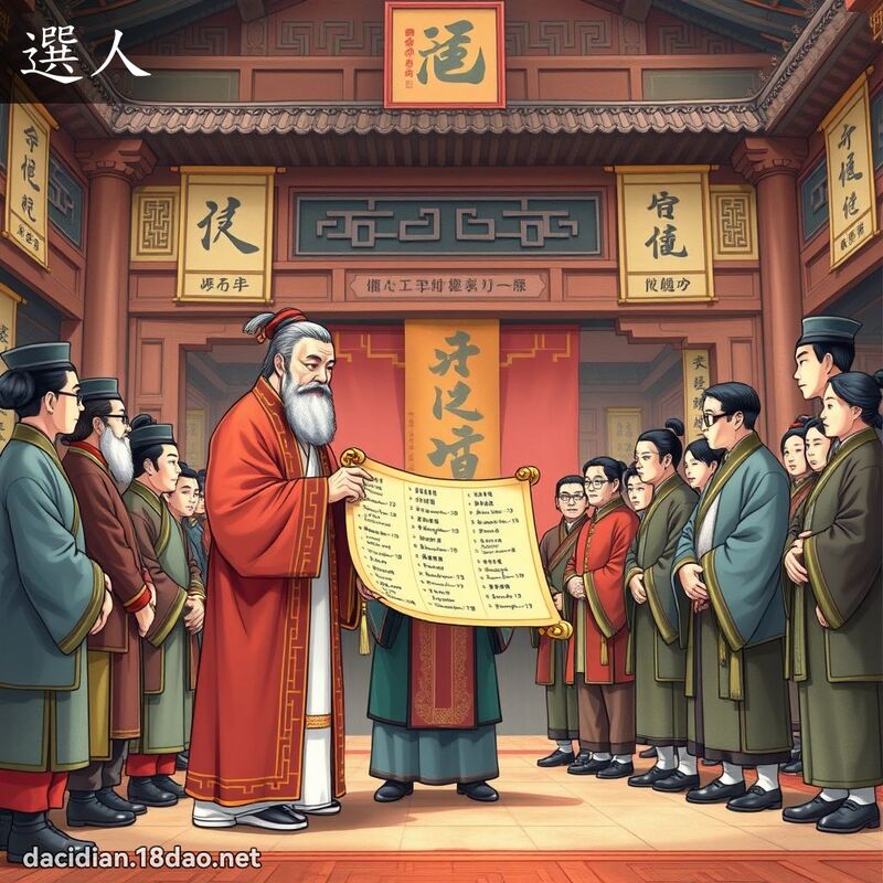 選人 - 國語大辭典配圖