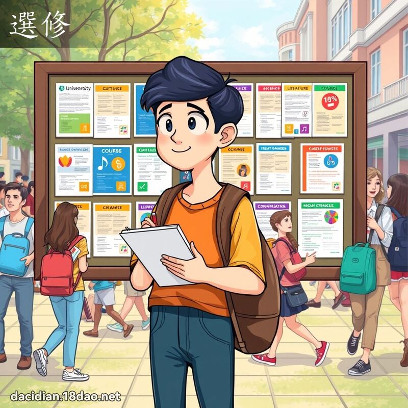 選修 - 國語大辭典配圖