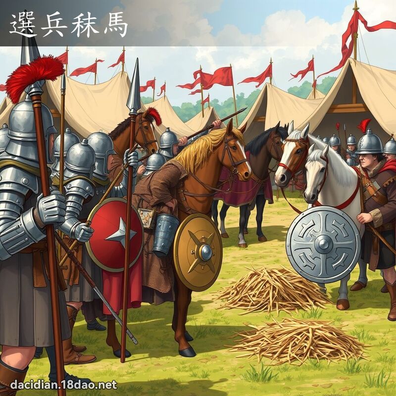 選兵秣馬 - 國語大辭典配圖