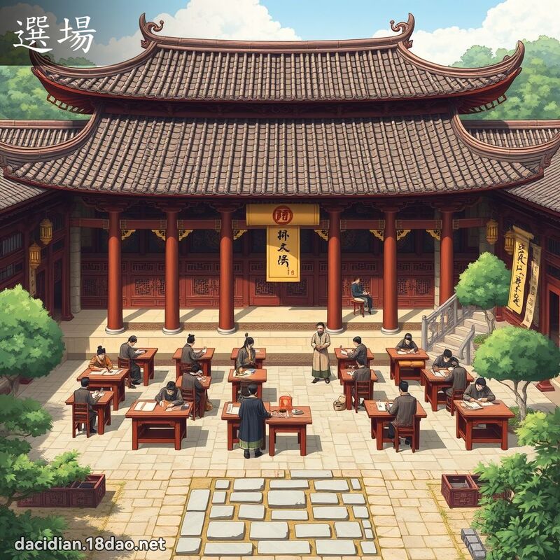 選場 - 國語大辭典配圖