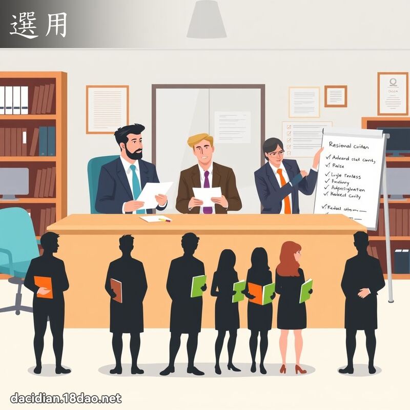 選用 - 國語大辭典配圖