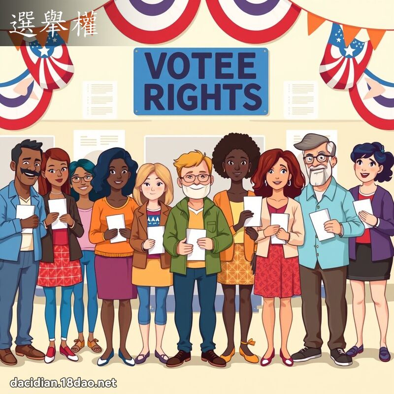 選舉權 - 國語大辭典配圖