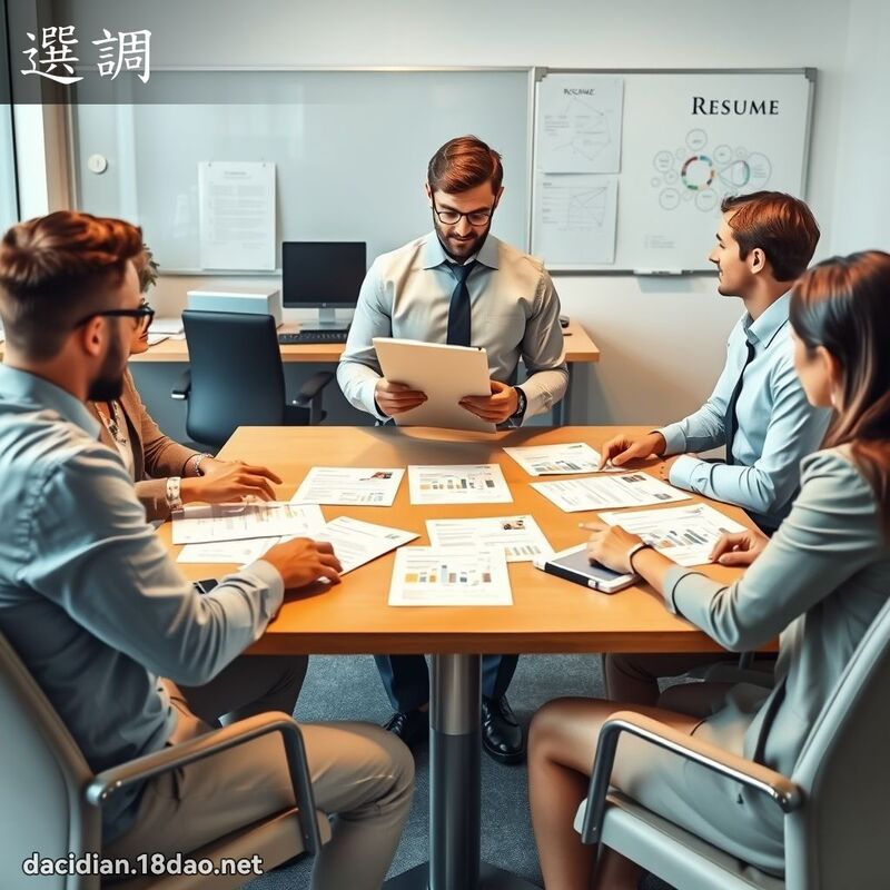 选调 - 国语大辞典配图