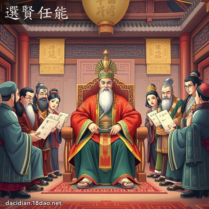 選賢任能 - 國語大辭典配圖