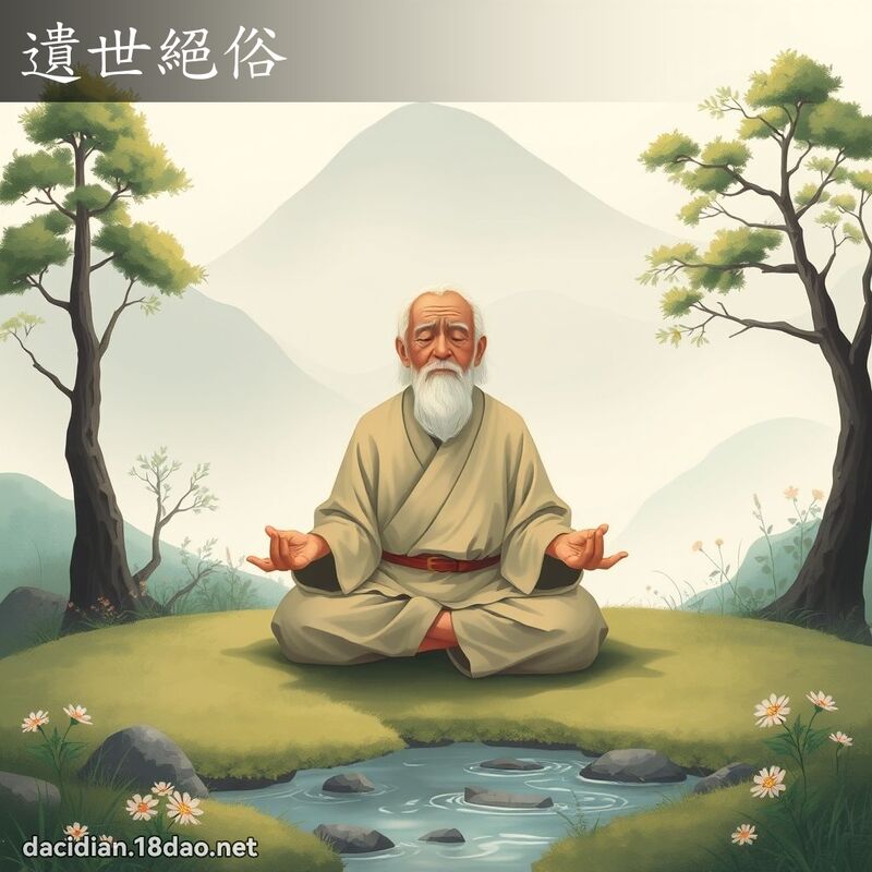遺世絕俗 - 國語大辭典配圖