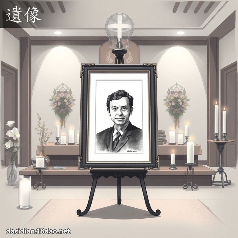 遺像 - 國語大辭典配圖