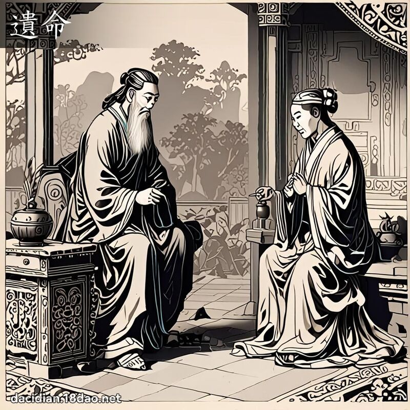 遺命 - 國語大辭典配圖