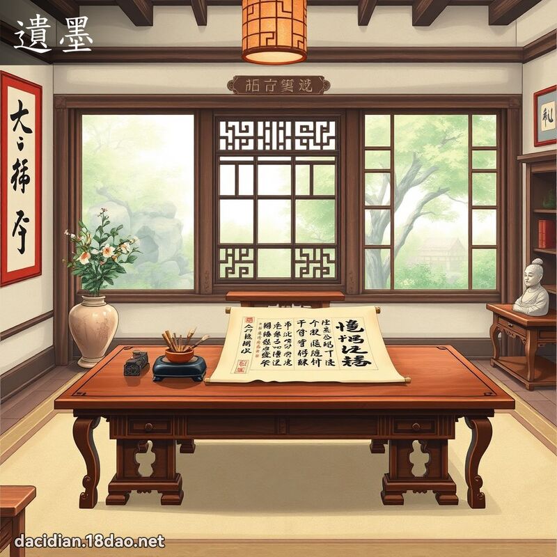 遗墨 - 国语大辞典配图