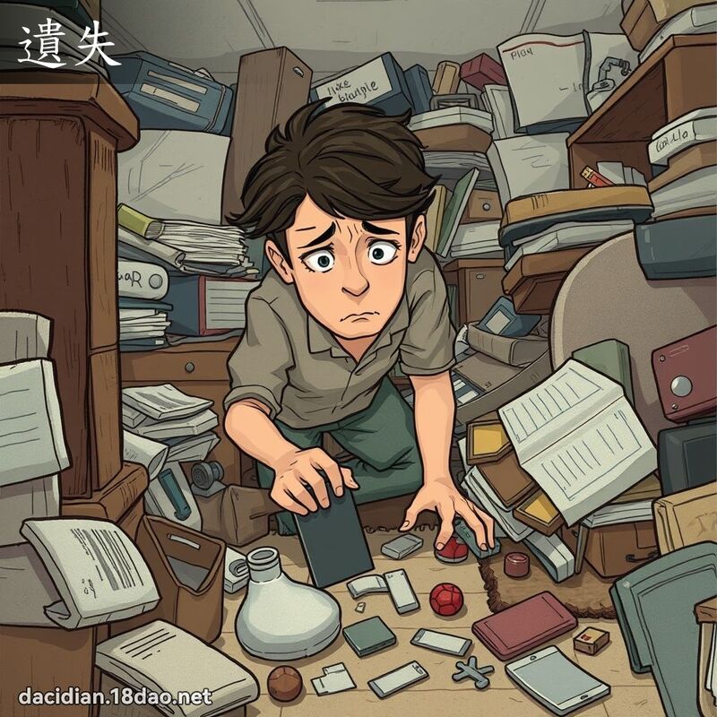 遺失 - 國語大辭典配圖