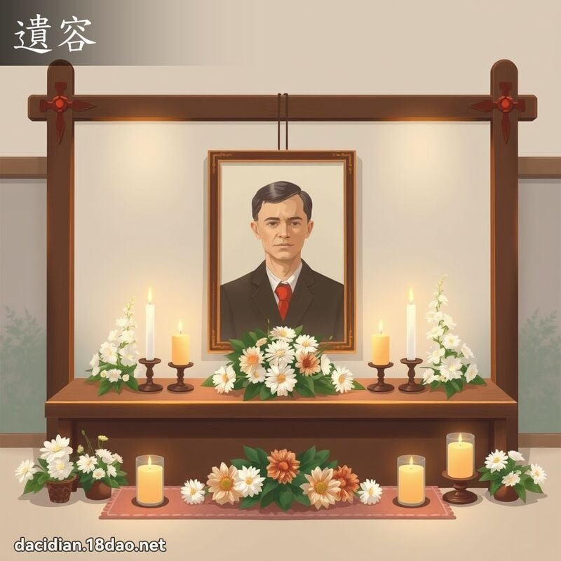 遺容 - 國語大辭典配圖