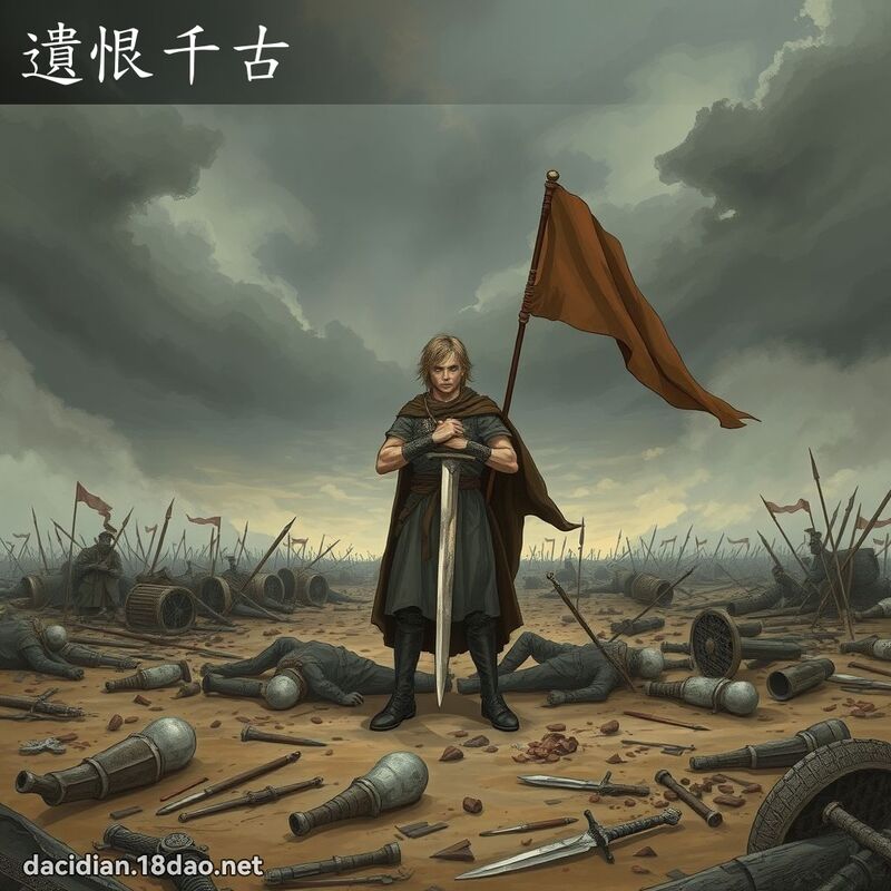 遺恨千古 - 國語大辭典配圖