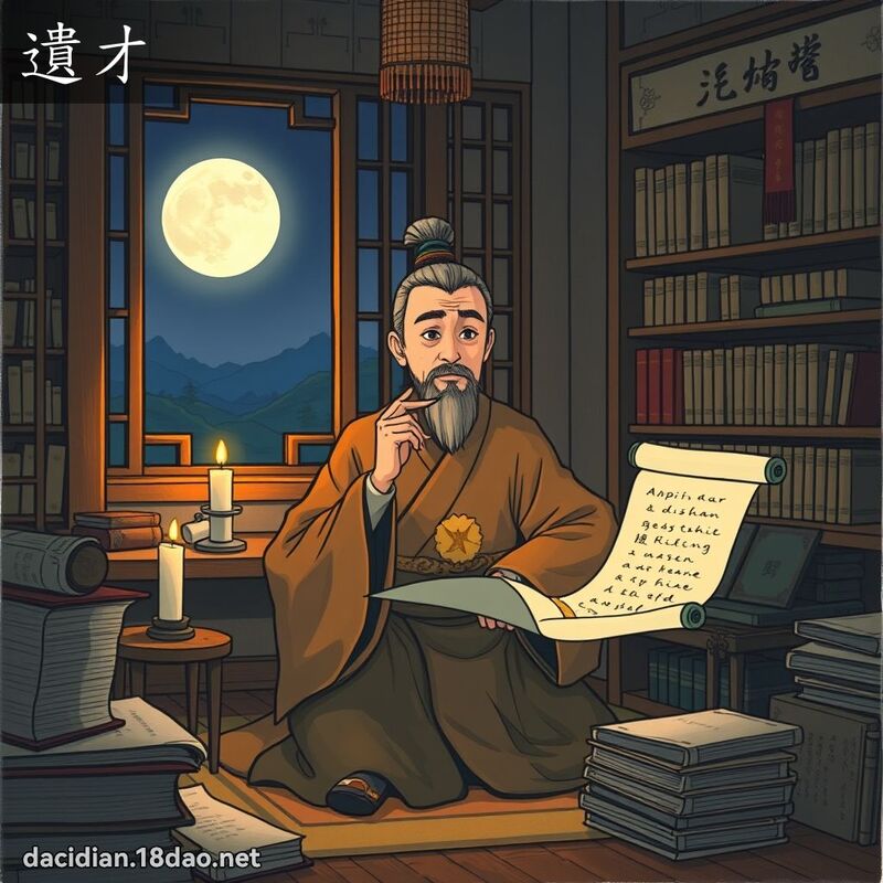 遺才 - 國語大辭典配圖