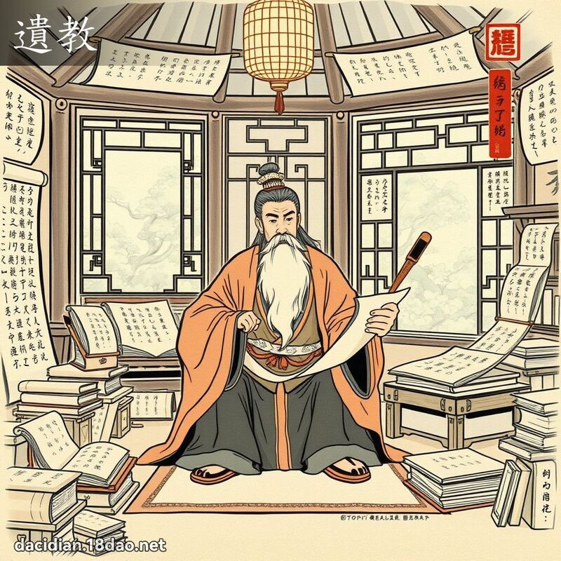 遺教 - 國語大辭典配圖