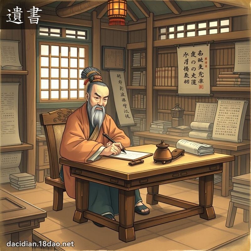 词语: 遗书 (多意词)