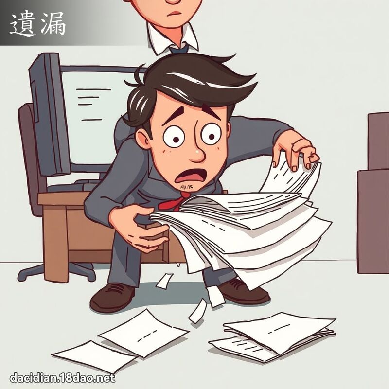 遗漏 - 国语大辞典配图