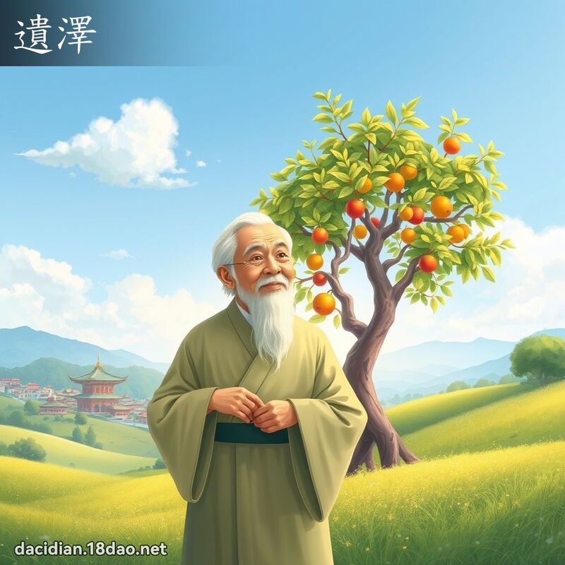 遺澤 - 國語大辭典配圖