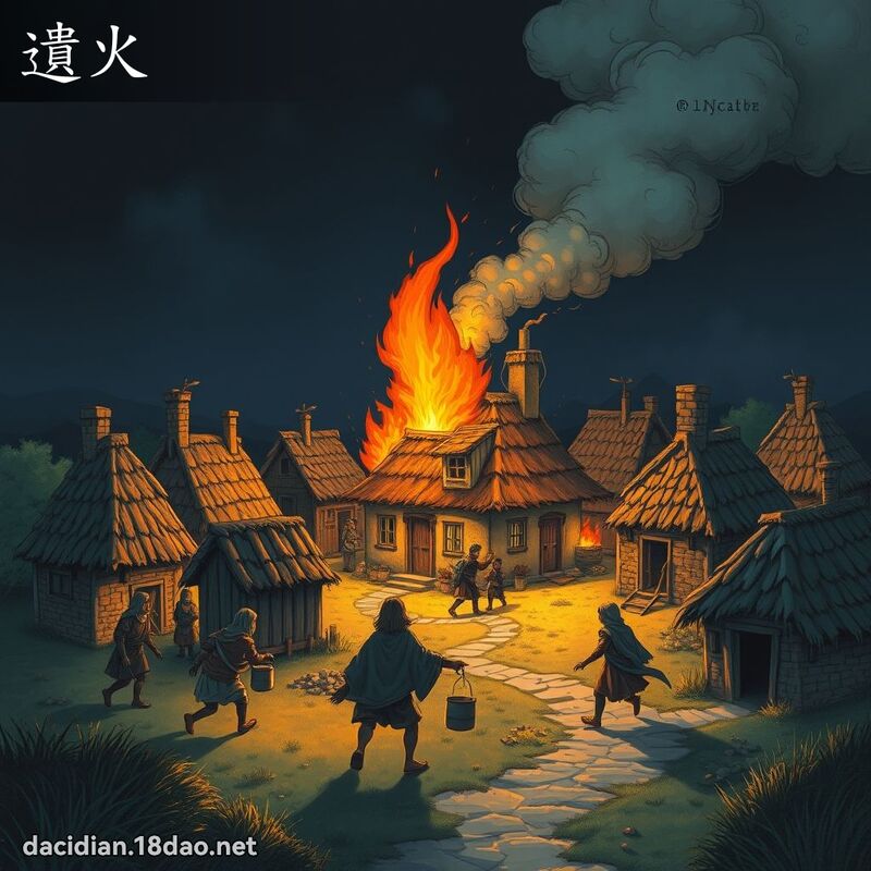 遗火 - 国语大辞典配图