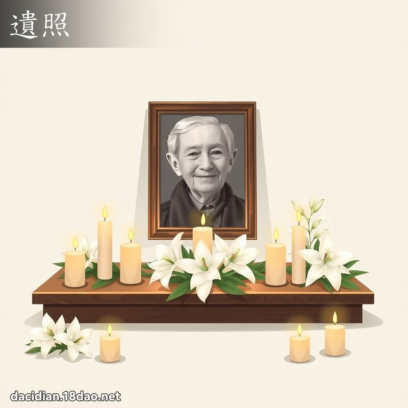 遗照 - 国语大辞典配图
