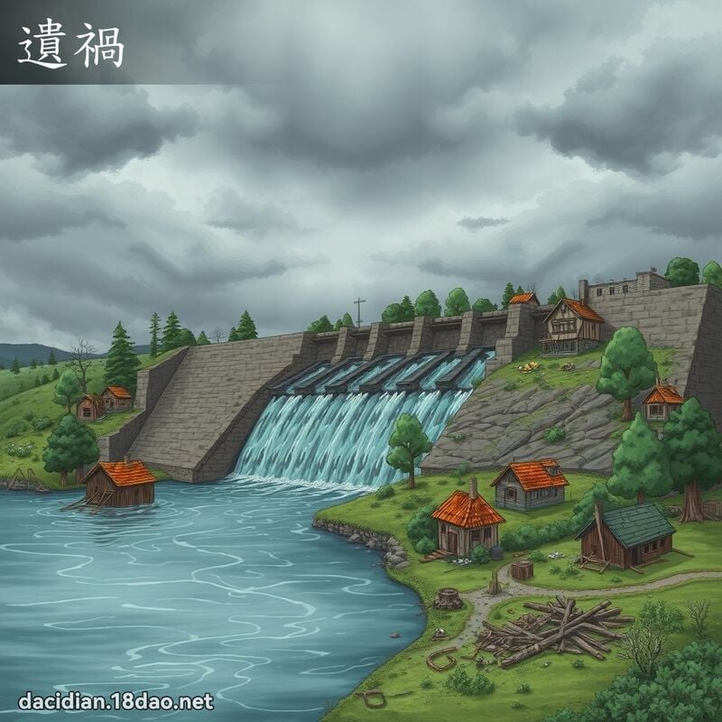 遗祸 - 国语大辞典配图