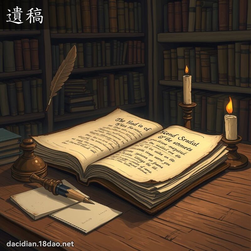遗稿 - 国语大辞典配图