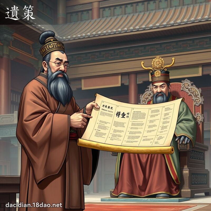 遗策 - 国语大辞典配图