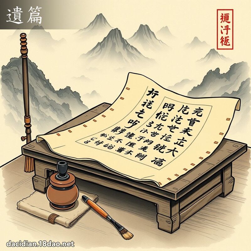 遗篇 - 国语大辞典配图