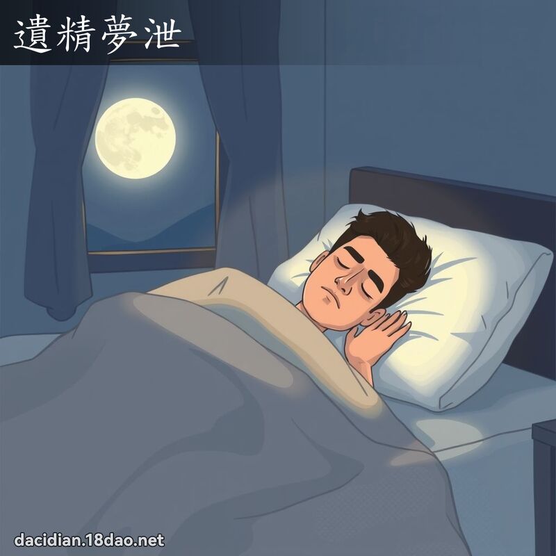 遗精梦泄 - 国语大辞典配图