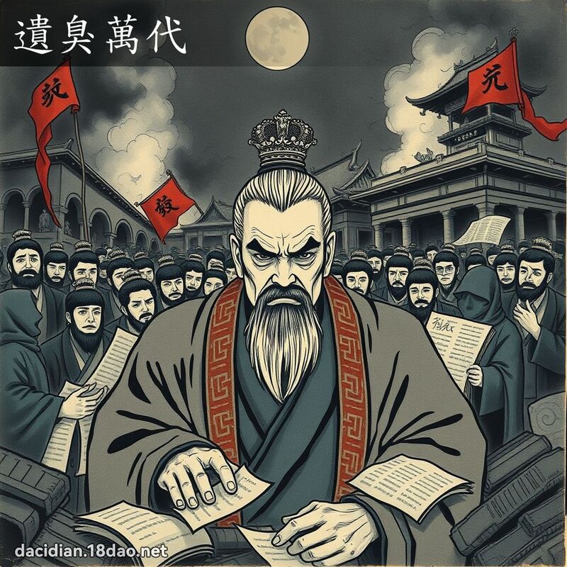 遺臭萬代 - 國語大辭典配圖