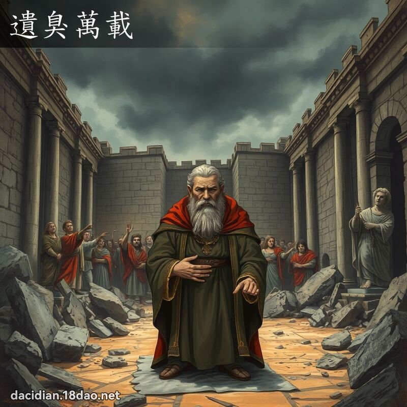 遺臭萬載 - 國語大辭典配圖