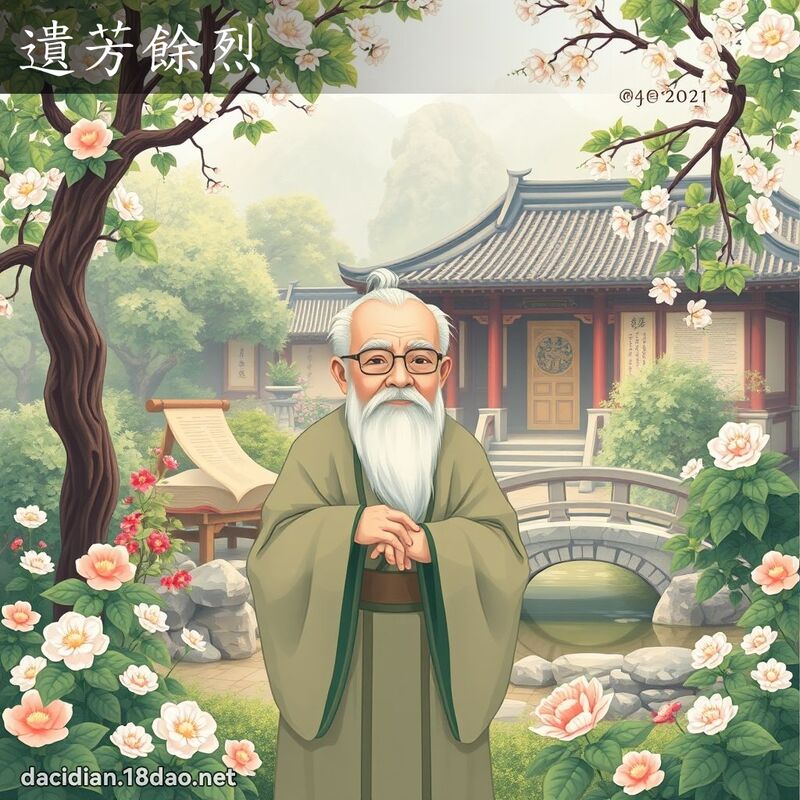 遺芳餘烈 - 國語大辭典配圖