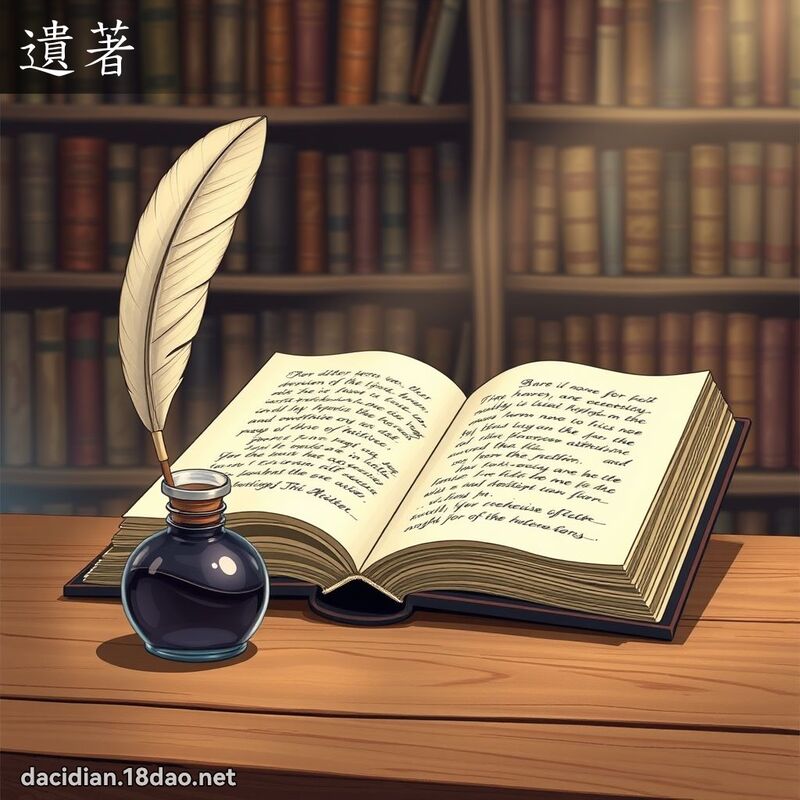 遗著 - 国语大辞典配图