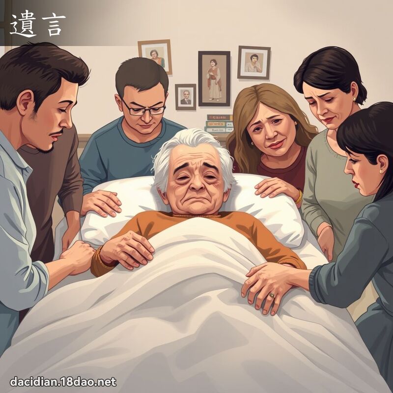 遺言 - 國語大辭典配圖